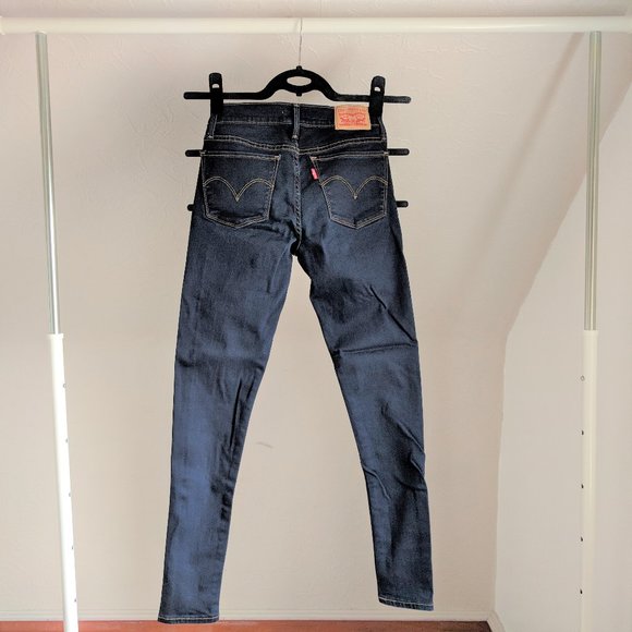 LEVI'S 710 Super Skinny Mid-rise Jeans 25 - Picture 5 of 8